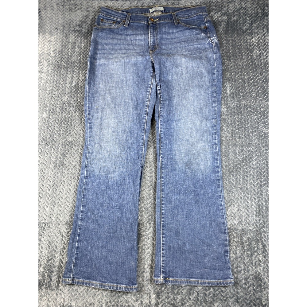 Levis 529 Curvy Boot Cut Jeans Womens 16M Blue Medium Wash Mid Rise